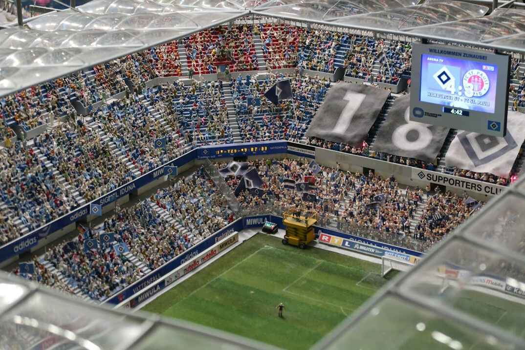 Football stadium filled with fans
