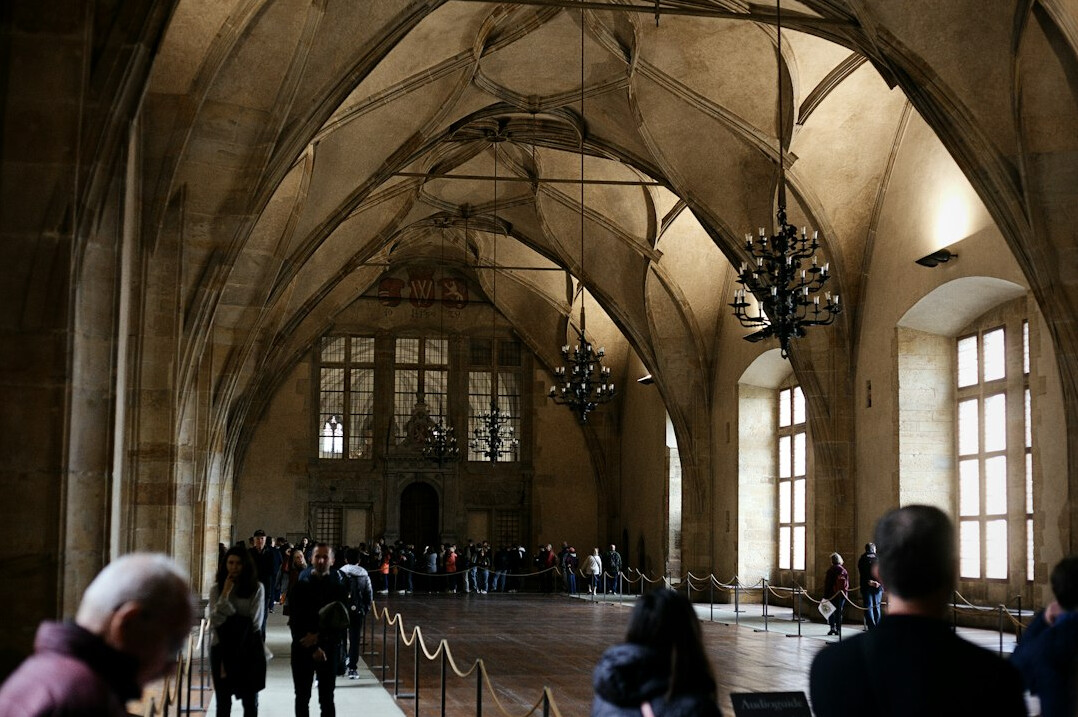 Audience at a live event in a large hall