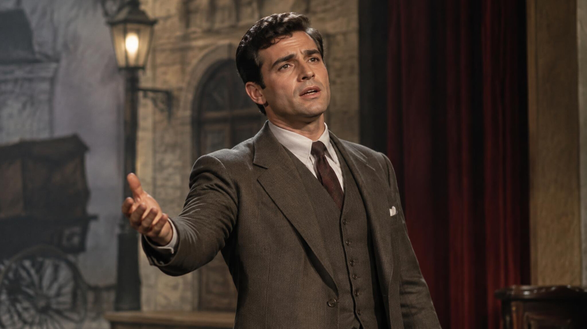 male actor in film scene